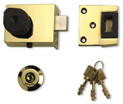 High quality, top of the range cylinder rim lock suitable as new front door lock or as an upgrade replacement for existing nightlatch.